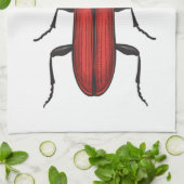 Roter Käfer Geschirrtuch (Gefaltet)