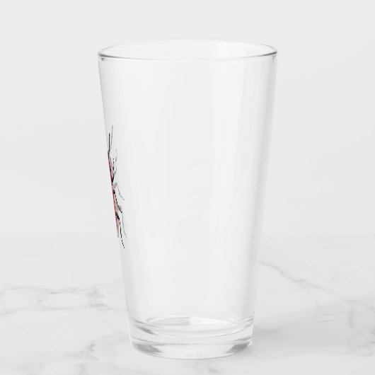 Roter Käfer Glas (Links)