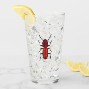 Roter Käfer Glas