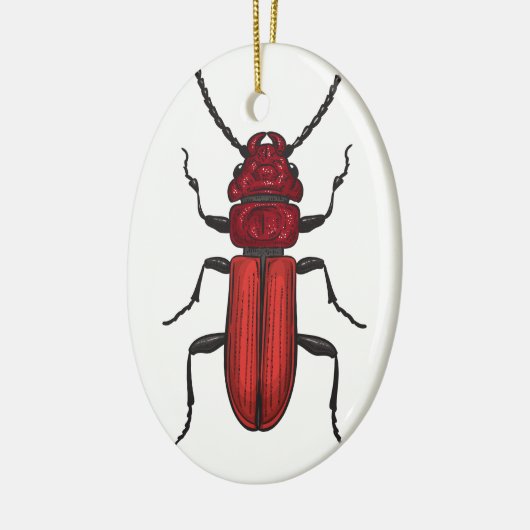 Roter Käfer Keramik Ornament (Links)