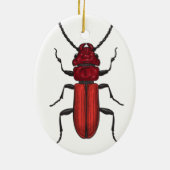 Roter Käfer Keramik Ornament (Hinten)