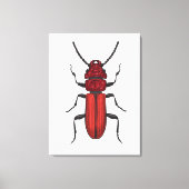 Roter Käfer Leinwanddruck (Vorderseite)