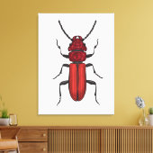 Roter Käfer Leinwanddruck (Insitu (Wohnzimmer))