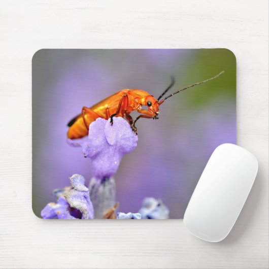 Roter Käfer Mousepad (Mit Mouse)
