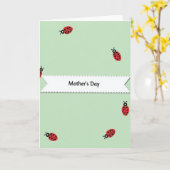 Roter Käfer Muttertagskarte Karte (Gelbe Blume)