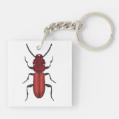 Roter Käfer Schlüsselanhänger (Rückseite)