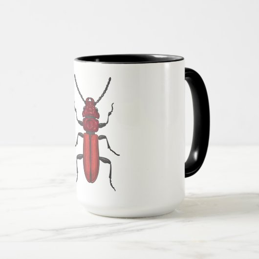 Roter Käfer Tasse (VorderseiteRechts)