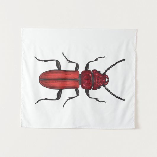 Roter Käfer Wandteppich (Vorderseite (Horizontal))