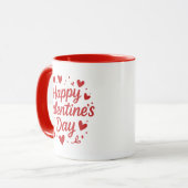Roter Kaffee-Mug zum Valentinstag Tasse (Vorderseite Links)