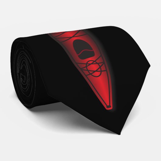 Roter Kajak Krawatte (Gerollt)