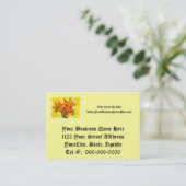 Roter Kalanchoe - Sukkulenter Sonnenschein Visitenkarte (Stehend Vorderseite)