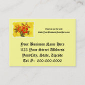 Roter Kalanchoe - Sukkulenter Sonnenschein Visitenkarte (Vorderseite)