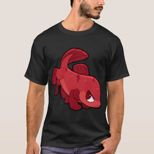 Roter Kampffisch marktfähiger Fisch T-Shirt (Vorderseite)