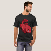 Roter Kampffisch marktfähiger Fisch T-Shirt (Vorne ganz)