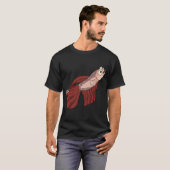 Roter Kampffisch T-Shirt (Vorne ganz)