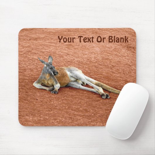 Roter Kangaroo Buck Mousepad (Mit Mouse)