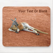 Roter Kangaroo Buck Mousepad (Vorne)