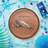 Roter Kangaroo Buck Pappteller (Party)