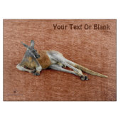 Roter Kangaroo Buck Schneidebrett (Vorderseite)