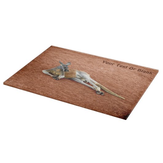 Roter Kangaroo Buck Schneidebrett (Ecke)