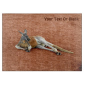 Roter Kangaroo Buck Schneidebrett (Vorderseite)