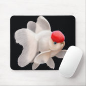 Roter Kappe Oranda Goldfisch Mousepad (Mit Mouse)