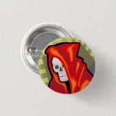 Roter Kapuzen-Sensegeist Button (Vorne & Hinten)