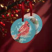 Roter Kardinal Angel im Foto zur Erinnerung an die Ornament