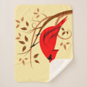 Roter Kardinal Art Sherpadecke (Vorderseite)