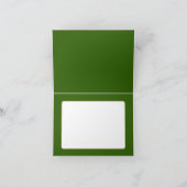 Roter Kardinal auf der Notecard für Kiefernzweige Dankeskarte (Innenseite)