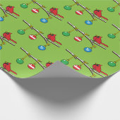 Roter Kardinal auf der Zweigniederlassung der Weih Geschenkpapier (Ecke)