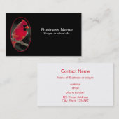 Roter Kardinal auf einer Baumzweigung Visitenkarte (Vorne/Hinten)