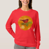 Roter Kardinal Bird Art Shirt (Vorderseite)