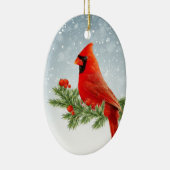 Roter Kardinal Bird Frohe Weihnachtsschmuck (Rechts)