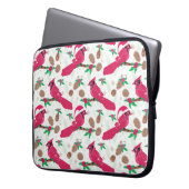 Roter Kardinal Bird santa Laptopschutzhülle (Vorderseite Links)