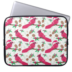 Roter Kardinal Bird santa Laptopschutzhülle