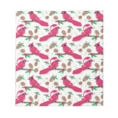 Roter Kardinal Bird santa Notizblock (Vorderseite)