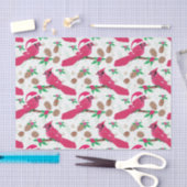 Roter Kardinal Bird santa Seidenpapier (Handwerk)