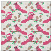 Roter Kardinal Bird santa Stoff (Muster)