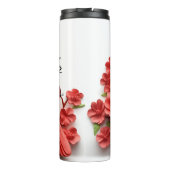 Roter Kardinal Bird Thermal Tumbler Thermosbecher (Rückseite)