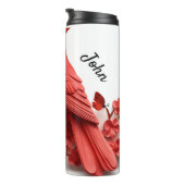 Roter Kardinal Bird Thermal Tumbler Thermosbecher (Nach rechts gedreht)