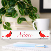 Roter Kardinal Bird Thunder_Cove Namensplakette