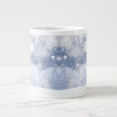 Roter Kardinal Birds Weihnachtsschneebaume Jumbo-Tasse (Vorderseite)