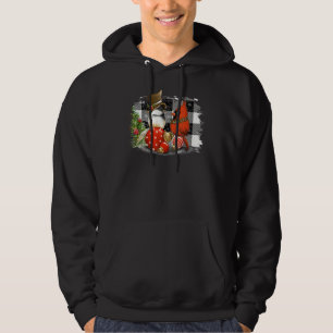 Roter Kardinal Chickadee Bird Lover Buffalo Karier Hoodie