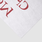 Roter Kardinal Chickadee Bird Winter Weihnachten Seidenpapier (Detail)