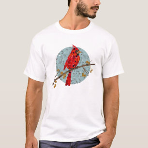 Roter Kardinal, der Weihnachtsvogel T-Shirt