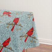 Roter Kardinal, der Weihnachtsvogel Tischdecke (Beispiel)