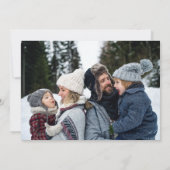 Roter Kardinal Foto Frohe Weihnachten (Rückseite)