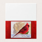 Roter Kardinal - Frohe Weihnachten (Außenseite Aufgefaltet)