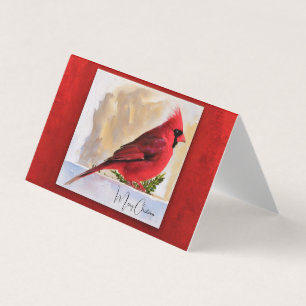 Roter Kardinal - Frohe Weihnachten